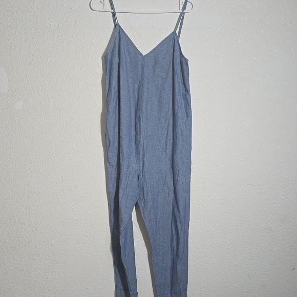 Hatch Pants - Hatch Chambray Blue Jumpsuit Size 0/S Blue